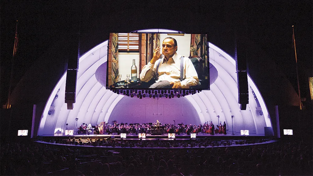 Godfather live in concert iin the hollywood bowl.